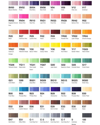 Комплект маркери Too Copic Ciao - А colors, 72 цвята - 2