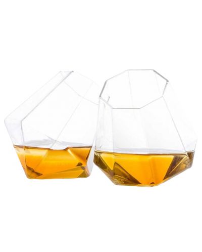 Комплект чаши за уиски ThumbsUp - Диамант, 2 броя, 250 ml - 2