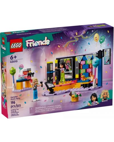 Конструктор LEGO Friends - Музикално парти с караоке (42610) - 1