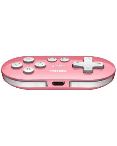 Безжичен контролер 8BitDo - Zero 2, розов (Nintendo Switch/PC) - 4
