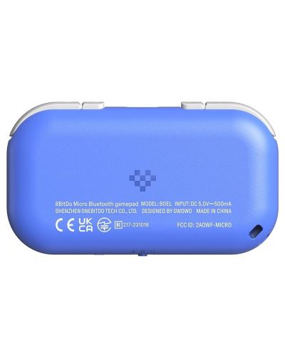 Безжичен контролер 8BitDo - Micro Gamepad, син (Nintendo Switch/PC) - 4
