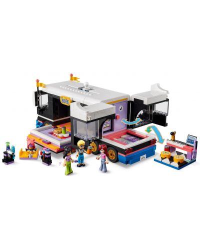 Конструктор LEGO Friends - Бус за турне на поп звезди (42619) - 3