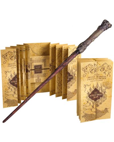 Комплект реплики The Noble Collection Movies: Harry Potter - Marauder's Map & Harry Potter's Wand - 1