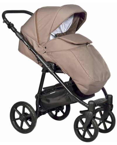 Комбинирана детска количка 3в1 Baby Giggle - Broco, кафява - 2