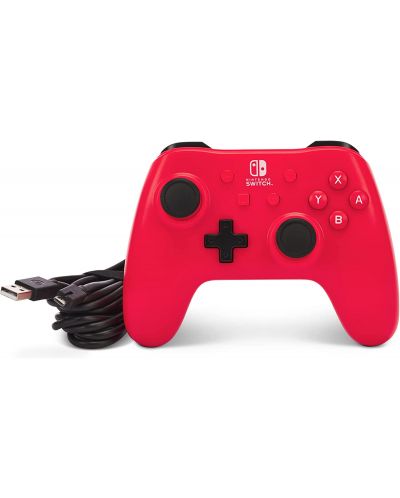 Контролер PowerA - Enhanced, жичен, за Nintendo Switch, Raspberry Red - 6