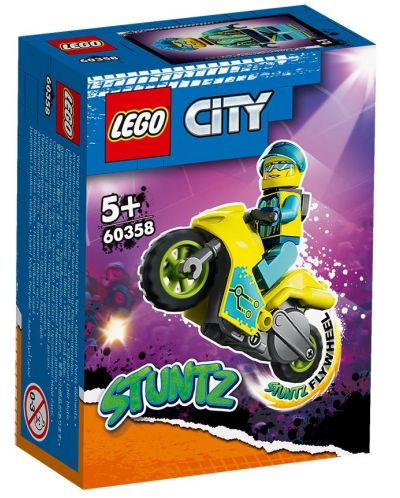 Конструктор LEGO City - Stuntz, Кибер каскадьорски мотоциклет (60358) - 1