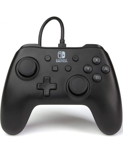 Контролер PowerA - Wired Controller, жичен, за Nintendo Switch, Black Matte - 1