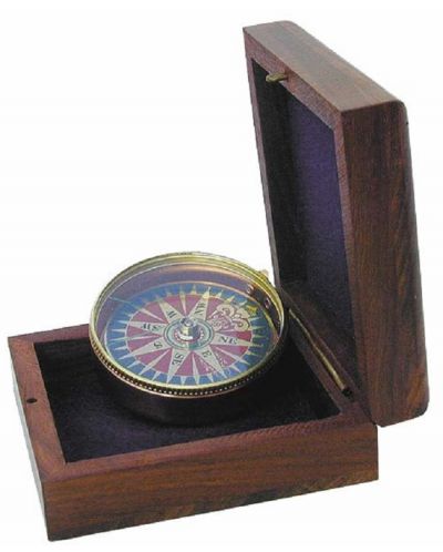 Компас сувенир Sea Club - В дървена кутия - 1
