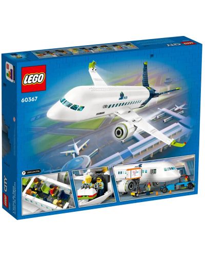 Конструктор LEGO City - Пътнически самолет (60367) - 2