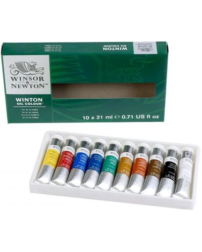 Комплект маслена боя Winsor & Newton Winton - 10 цвята, 21 ml - 2