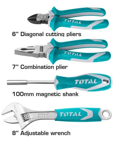 Комплект ръчни инструменти TOTAL - 25 части - 2