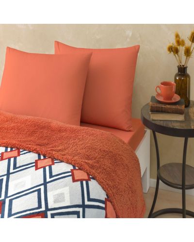 Комплект за спалня с одеяло TAC - Harlow, оранжев - 3