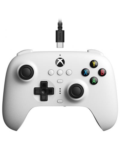 Контролер 8BitDo - Ultimate Wired, Hall Effect Edition, жичен, бял (Xbox One/Xbox Series X/S) - 2