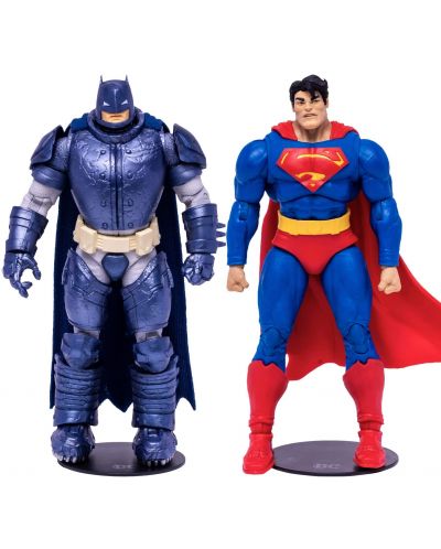 Комплект екшън фигури McFarlane DC Comics: Multiverse - Superman vs Armored Batman (The Dark Knight Returns), 18 cm - 2