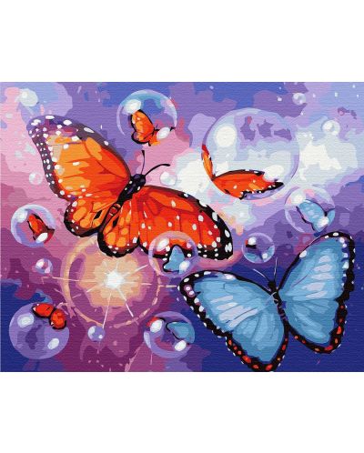 Комплект за рисуване по номера Foska - Пеперуди - 1