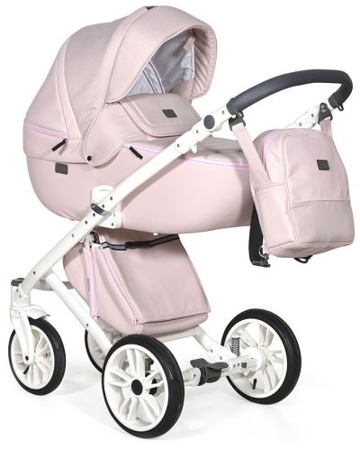 Комбинирана детска количка 3в1 Baby Giggle - Porto, розова - 1