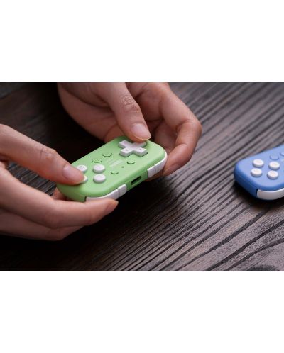 Безжичен контролер 8BitDo - Micro Gamepad, зелен (Nintendo Switch/PC) - 5