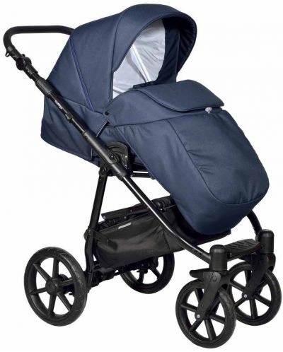 Комбинирана детска количка 3в1 Baby Giggle - Broco, тъмносиня - 2