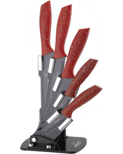 Комплект ножове Bohmann - 5 броя, червени - 1