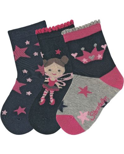 Комплект детски чорапи Sterntaler - 27/30 размер, 5-6 години, 3 чифта - 1