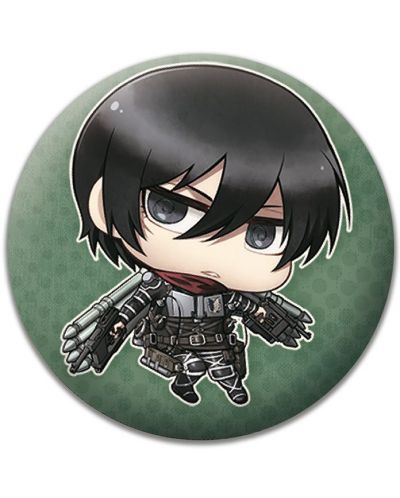 Комплект значки ABYstyle Animation: Attack on Titan - Chibi Characters - 7