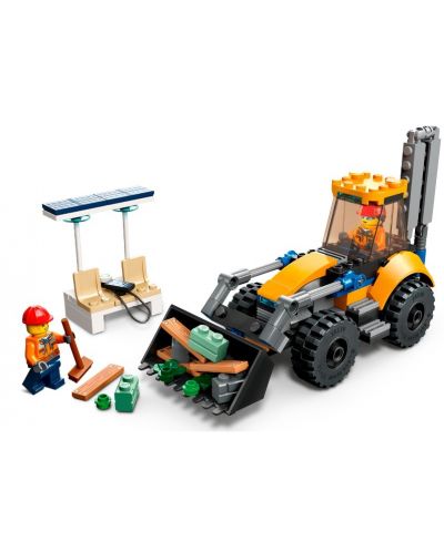 Конструктор LEGO City - Строителен багер (60385) - 3