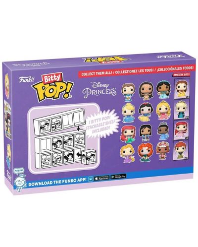 Комплект мини фигури Funko Bitty POP!: Disney Princess - 4-Pack (Series 1) - 3