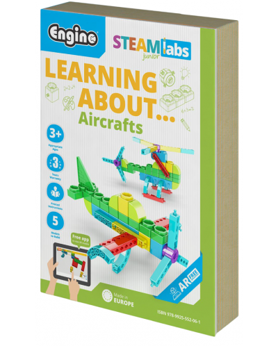 Конструктор Engino Steamlabs Junior - Научи за самолетите - 1