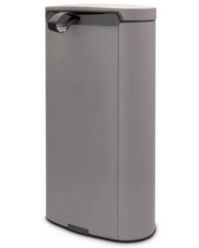 Кош за отпадъци Brabantia - FlatBack+, 30 l, Mineral Concrete Grey - 3