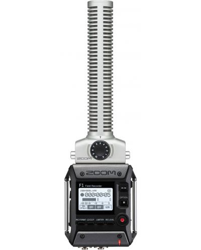 Комплект аудио рекордер и микрофон Zoom - F1-SP, черен/сребрист - 2