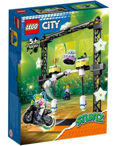 Конструктор LEGO City - Каскадьорско предизвикателство Knock-Down (60341) - 1