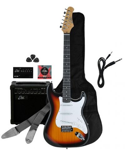 Комплект електрическа китара с аксесоари EKO - EG-11, Sunburst - 1