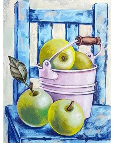 Комплект за рисуване с диаманти TSvetnoy - Still Life with Green Apples - 1