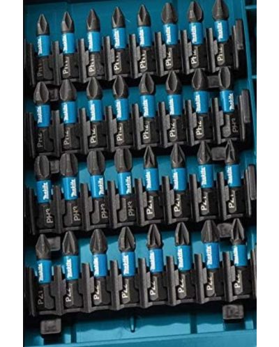 Комплект битове с магнитен държач Makita - E-03109 Impact Black, 90 части - 6