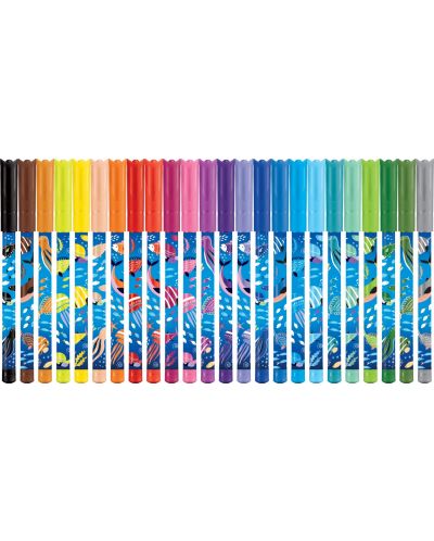 Комплект флумастери Maped Color Peps - Ocean Life, 24 цвята - 2