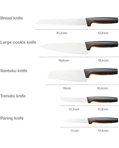 Комплект ножове Fiskars - Functional Form, 5 броя - 4