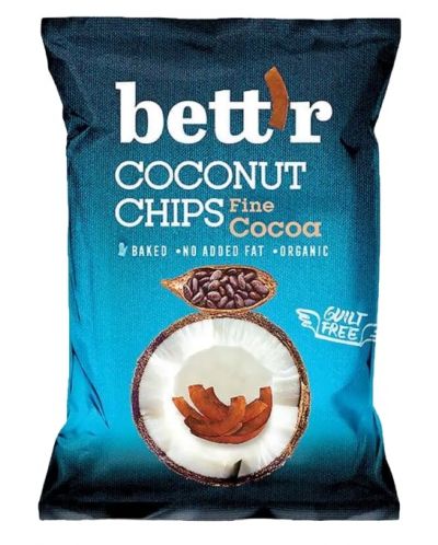 Кокосов чипс с какао, 40 g, Bett'r - 1
