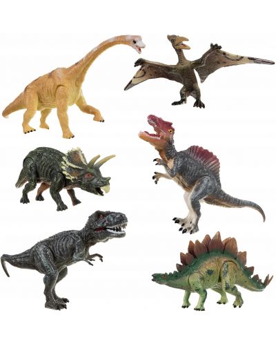 Комплект фигури Iso Trade - Подвижни динозаври, 6 броя - 1
