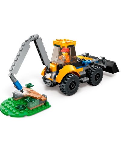 Конструктор LEGO City - Строителен багер (60385) - 4