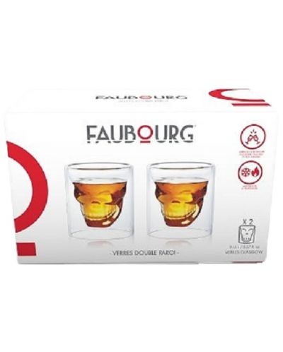 Комплект от 2 двустенни чаши за уиски Faubourg - Glasgow, 200 ml - 2
