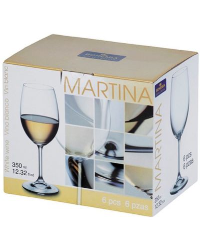Комплект чаши за вино Bohemia - Royal Martina, 6 броя x 350 ml - 3