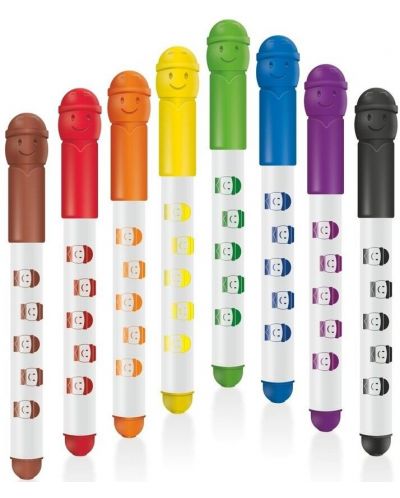 Комплект флумастери Colorino Kids - 8 цвята - 2