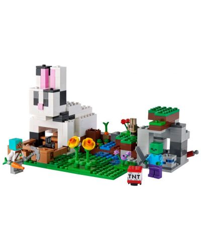 Конструктор LEGO Minecraft - Ранчото на зайците (21181) - 2