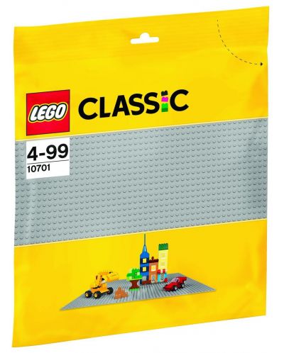 Основа за конструиране LEGO Classic - Сива (10701) - 1