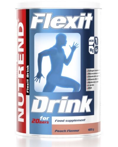 Flexit Drink, праскова, 400 g, Nutrend - 1