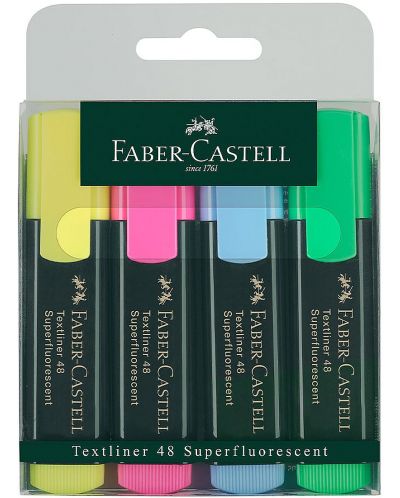 Комплект текст маркери Faber-Castell 48 - 4 цвята - 1