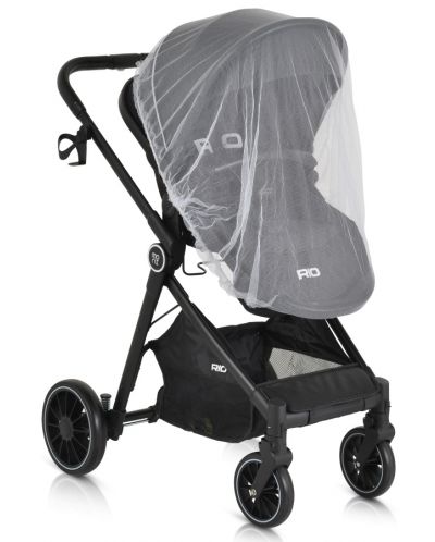 Комбинирана бебешка количка Moni - Rio, черна - 5