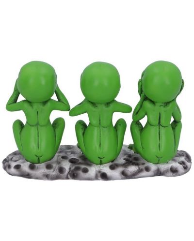 Комплект статуетки Nemesis Now Adult: Humor - Three Wise Martians, 16 cm - 4