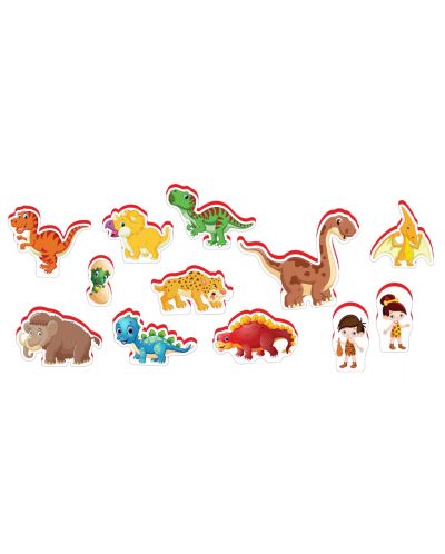 Комплект говорещи играчки Jagu - Динозаври, 12 части - 2