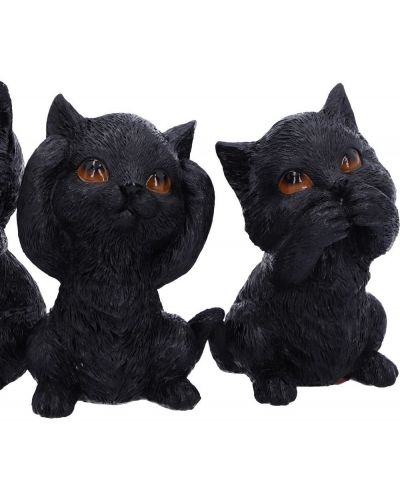 Комплект статуетки Nemesis Now Adult: Humor - Three Wise Kitties, 8 cm - 5